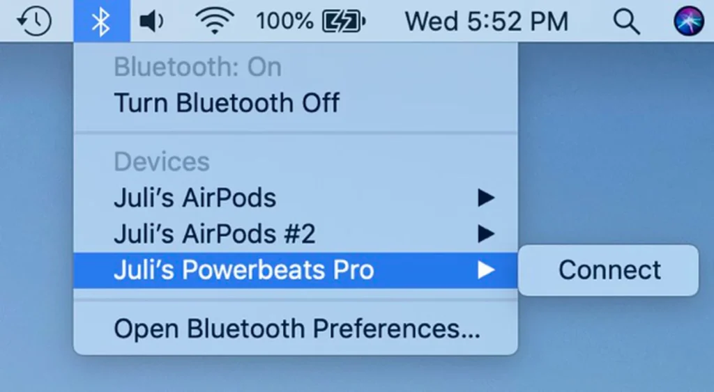 connect powerbeats pro to macbook